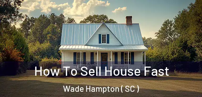  How To Sell House Fast Wade Hampton ( SC )