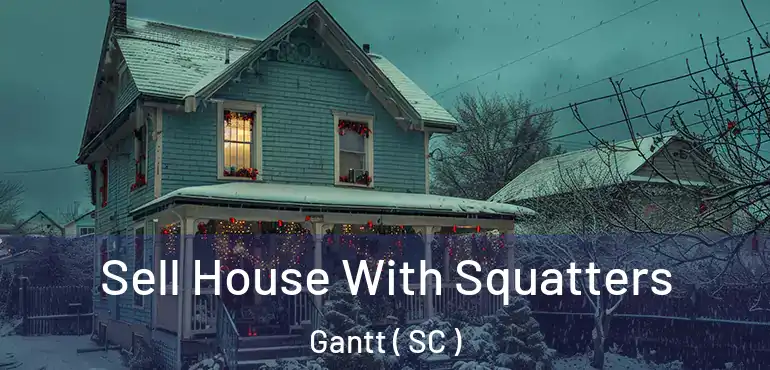  Sell House With Squatters Gantt ( SC )