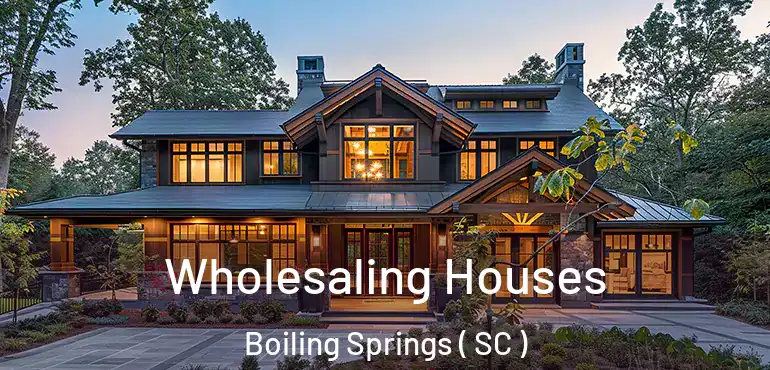  Wholesaling Houses Boiling Springs ( SC )